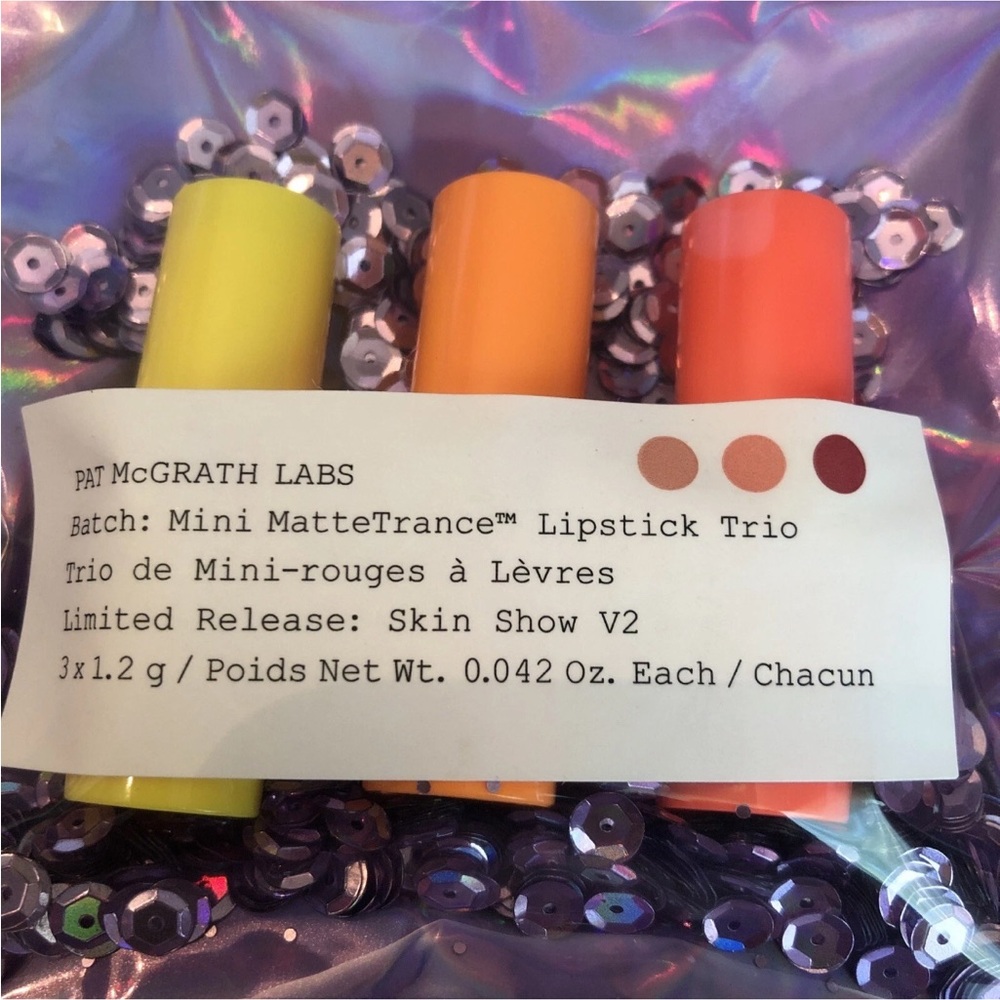 Pat McGrath Labs Mini Matte Trance Lipstick Trio Skin Show V2 Sealed NIB - Picture 9 of 12